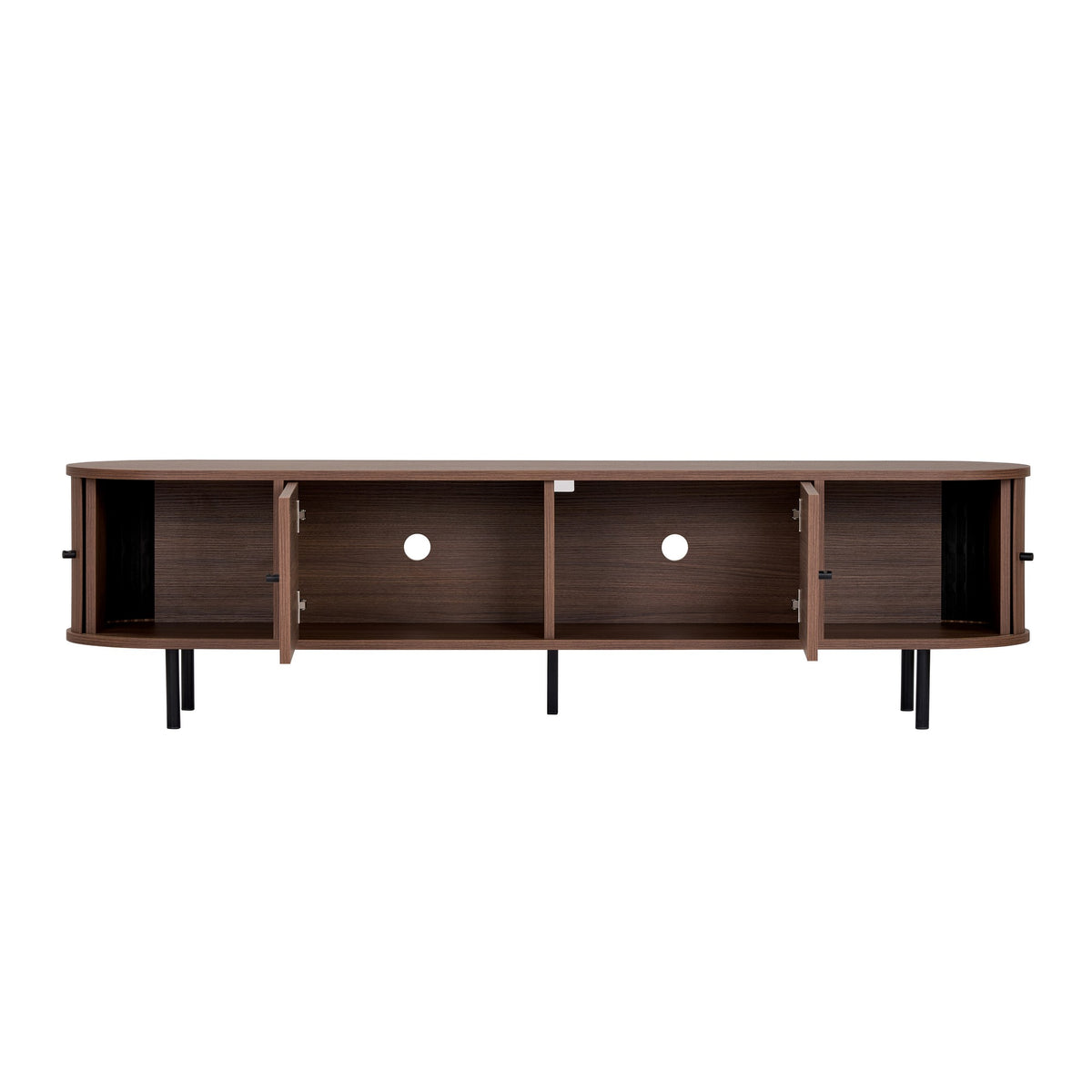 Έπιπλο Τηλεόρασης Apella Με Soft-Close Καρυδί 180x40x47 εκ. Μελαμίνης