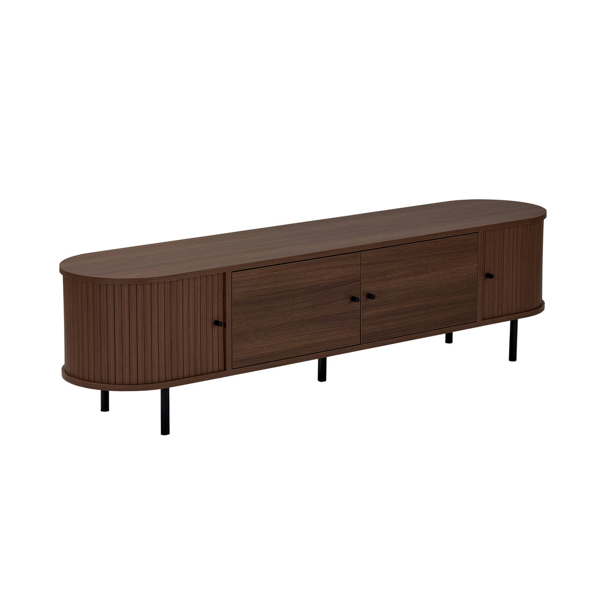 Έπιπλο Τηλεόρασης Apella Με Soft-Close Καρυδί 180x40x47 εκ. Μελαμίνης