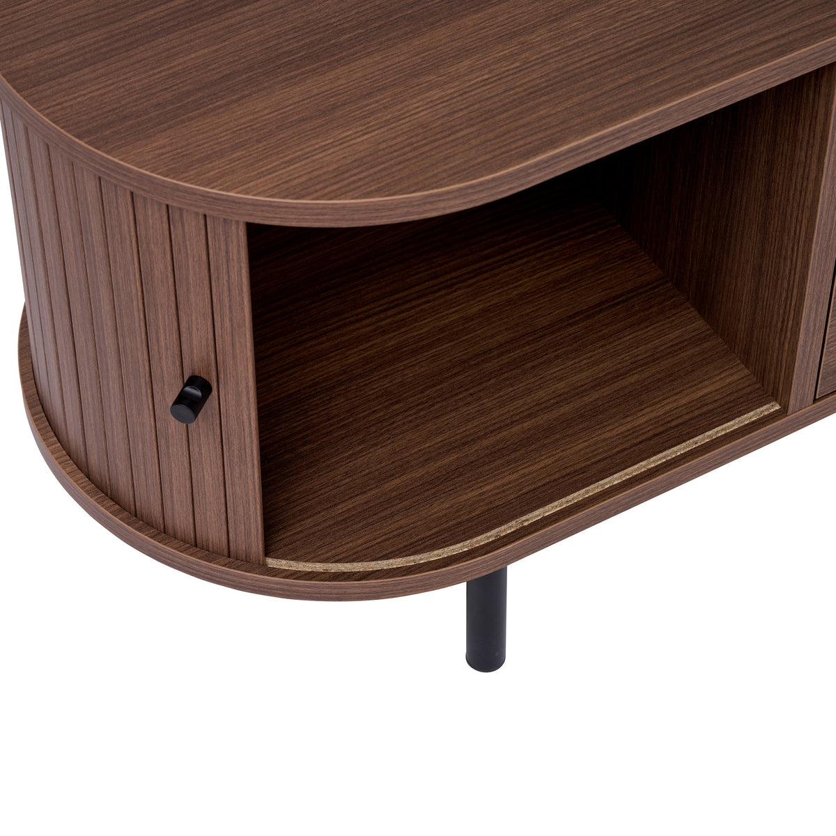 Έπιπλο Τηλεόρασης Apella Με Soft-Close Καρυδί 180x40x47 εκ. Μελαμίνης