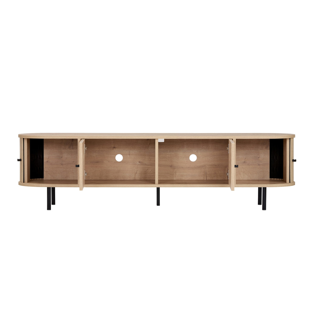 Έπιπλο Τηλεόρασης Apella Με Soft-Close Δρυς Sapphire 180x40x47 εκ. Μελαμίνης