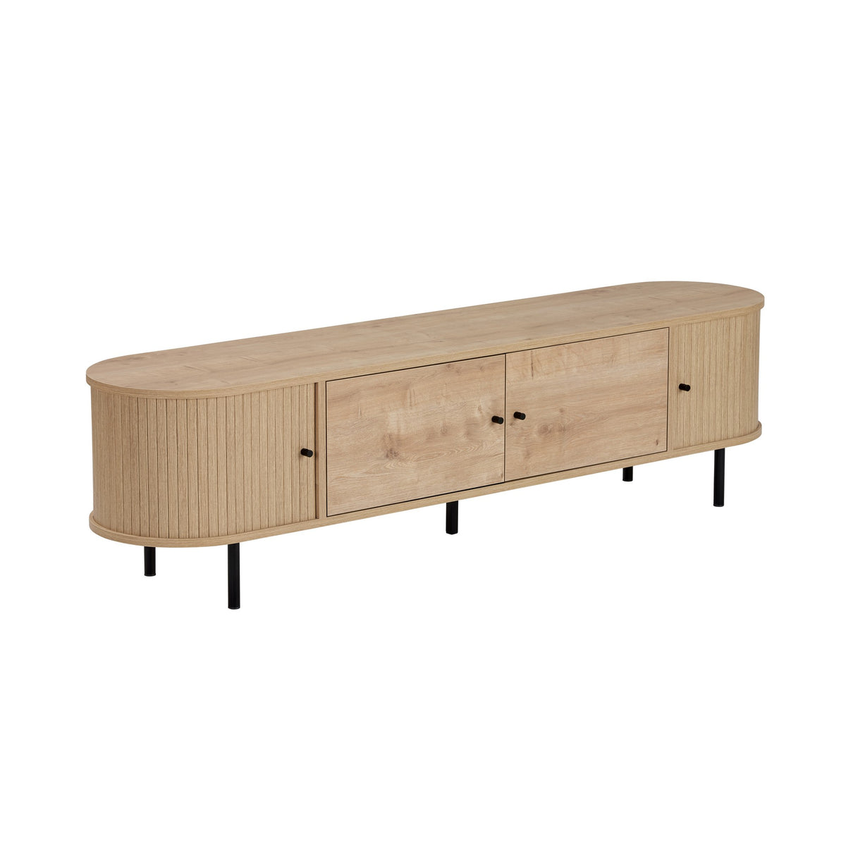 Έπιπλο Τηλεόρασης Apella Με Soft-Close Δρυς Sapphire 180x40x47 εκ. Μελαμίνης