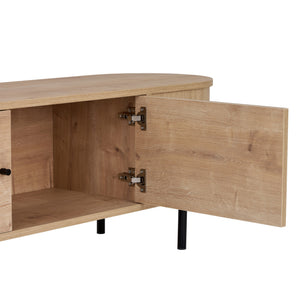 Έπιπλο Τηλεόρασης Apella Με Soft-Close Δρυς Sapphire 180x40x47 εκ. Μελαμίνης