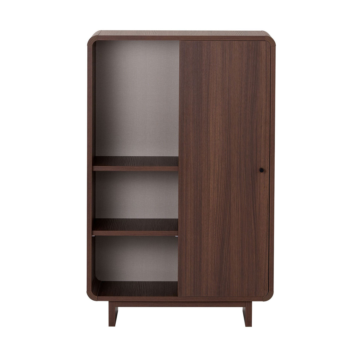 Στήλη Αποθήκευσης Vourvourou Με Soft-Close Καρυδί Milano 70x34x110 εκ. Μελαμίνης
