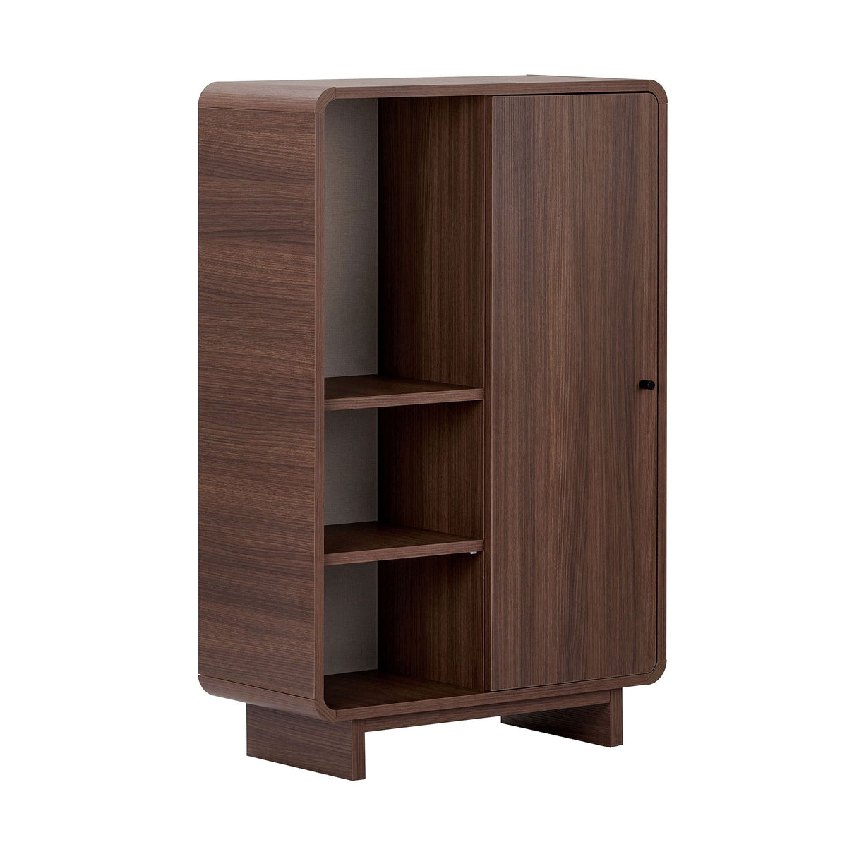 Στήλη Αποθήκευσης Vourvourou Με Soft-Close Καρυδί Milano 70x34x110 εκ. Μελαμίνης