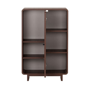 Στήλη Αποθήκευσης Vourvourou Με Soft-Close Καρυδί Milano 70x34x110 εκ. Μελαμίνης