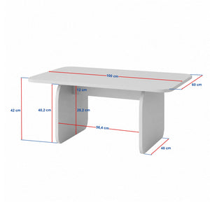 Τραπεζάκι Σαλονιού Lithino Καρυδί Milano 100x60x42 εκ. Μελαμίνης
