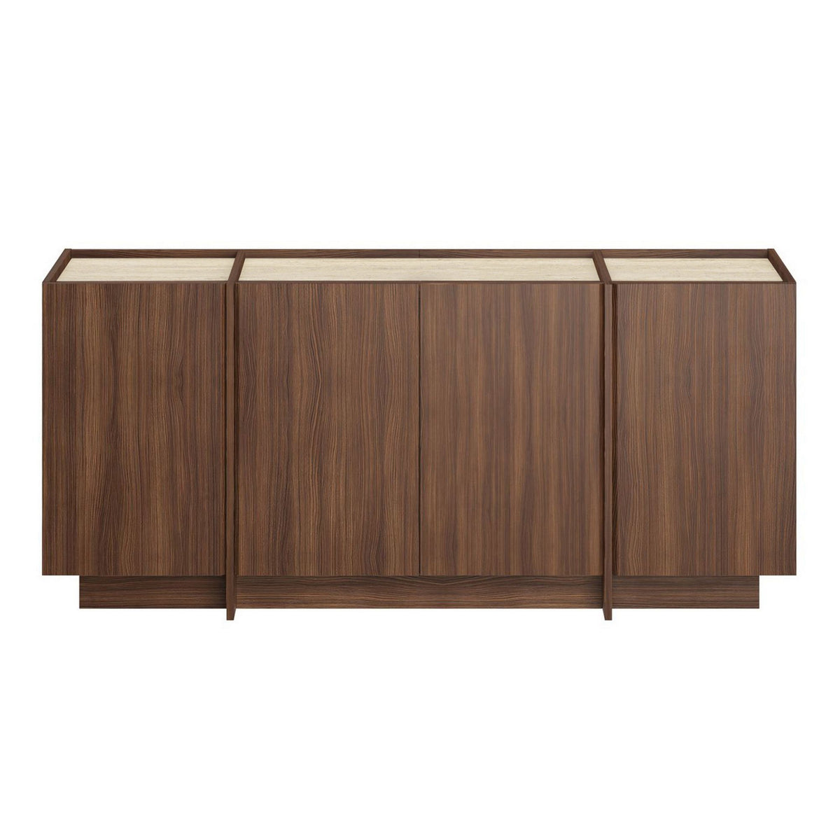 Κονσόλα Oinousses Travertine - Καρυδί Milano 180x45x80 εκ. Μελαμίνης