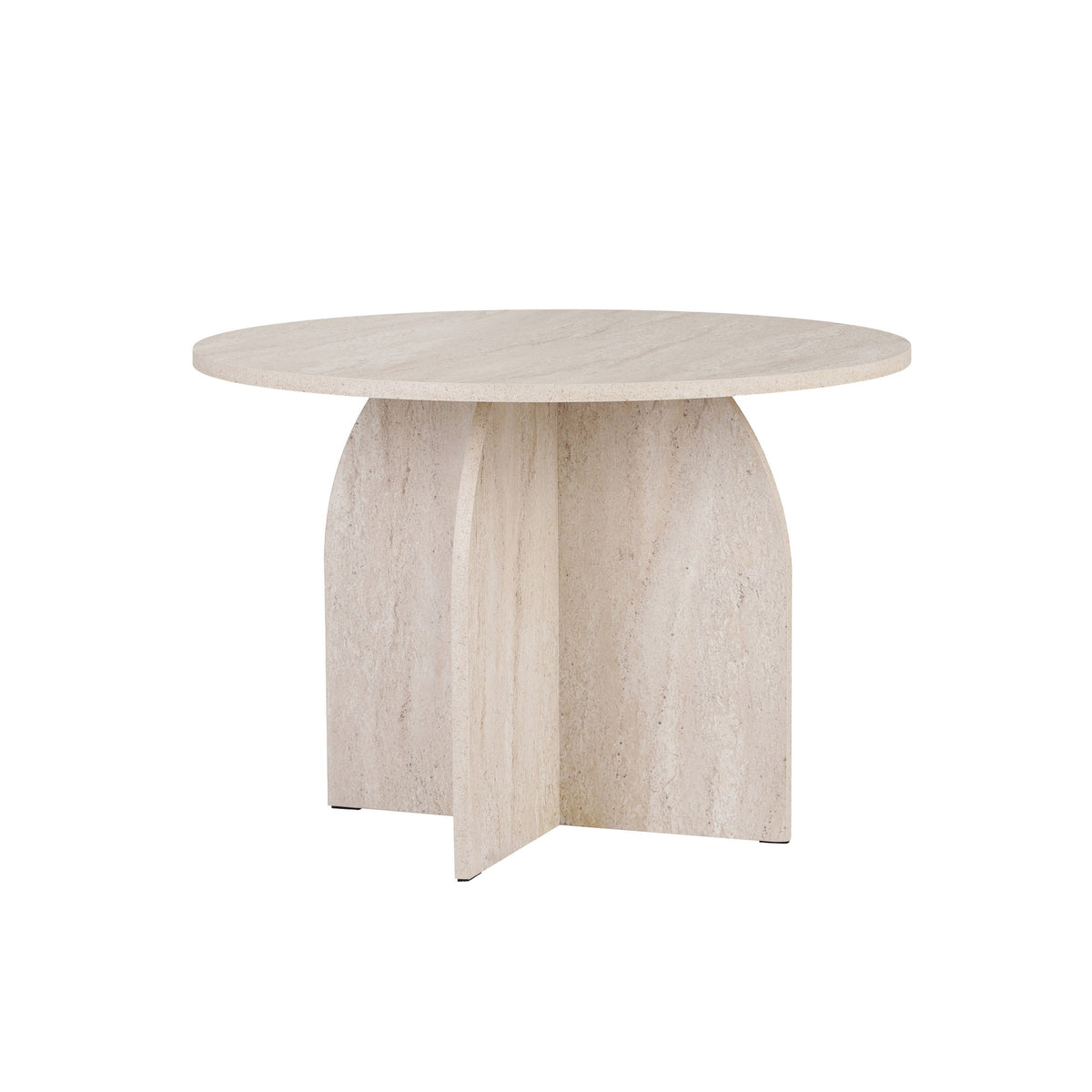 Τραπέζι Τραπεζαρίας Kafireas Travertine 110x110x75 εκ. Μελαμίνης