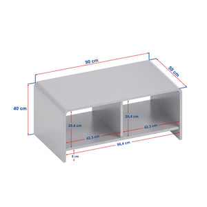 Τραπεζάκι Σαλονιού Souvala Καρυδί Milano 90x50x40 εκ. Μελαμίνης