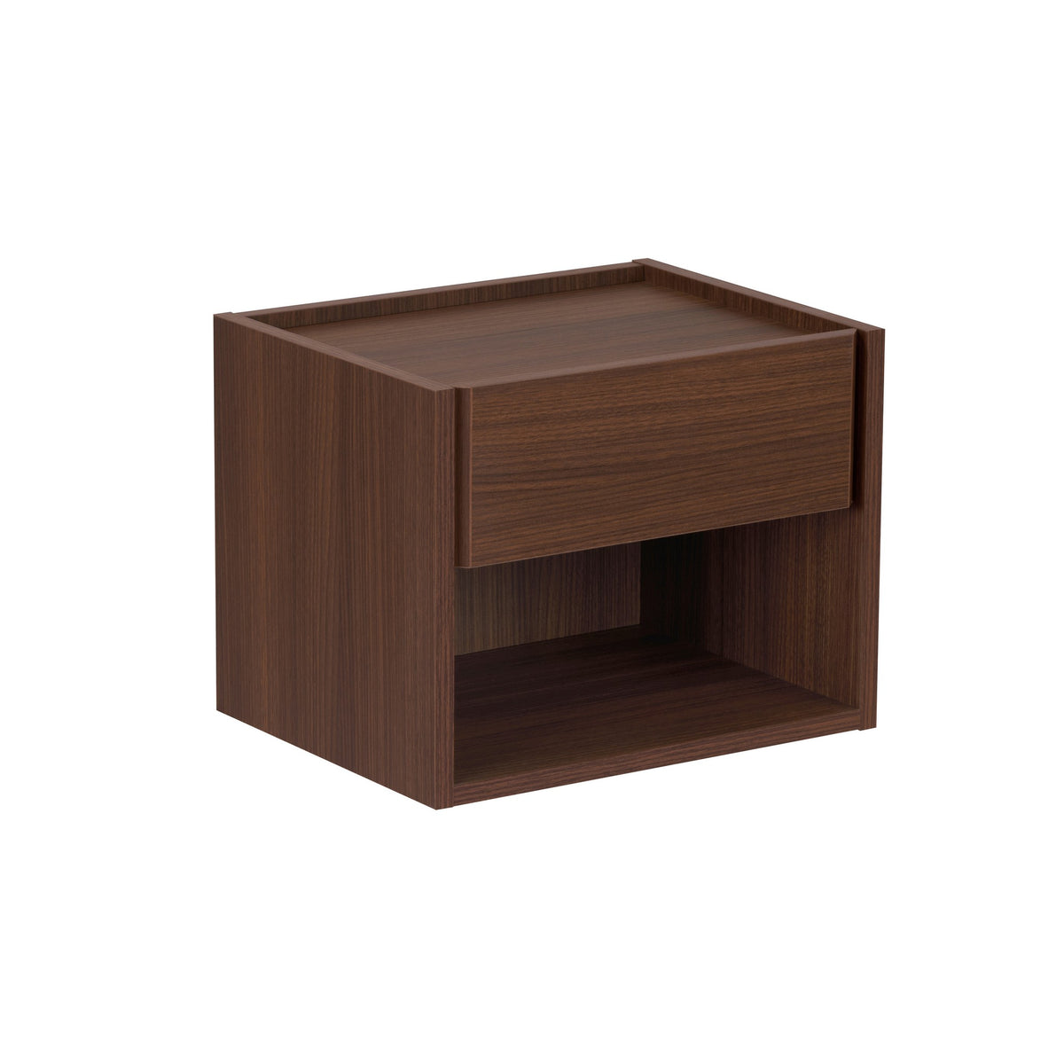 Κομοδίνο Xanthi Καρυδί Milano 45x33x35 εκ. Μελαμίνης