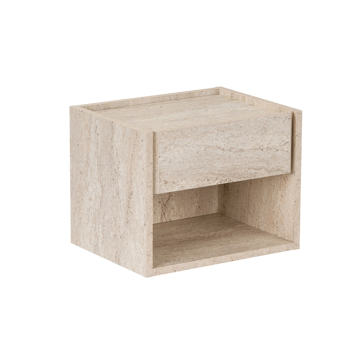 Κομοδίνο Xanthi Travertine 45x33x35 εκ. Μελαμίνης