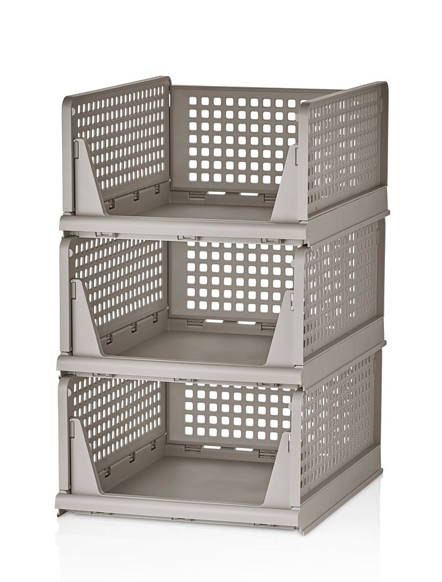 Πλαστική Ραφιέρα Itamos Μπεζ 33.5x43x55.5 εκ. - Pakobazaar