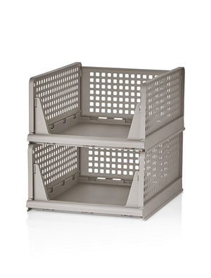 Πλαστική Ραφιέρα Itamos Μπεζ 33.5x43x55.5 εκ. - Pakobazaar