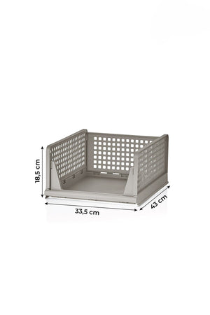 Πλαστική Ραφιέρα Itamos Μπεζ 33.5x43x55.5 εκ. - Pakobazaar