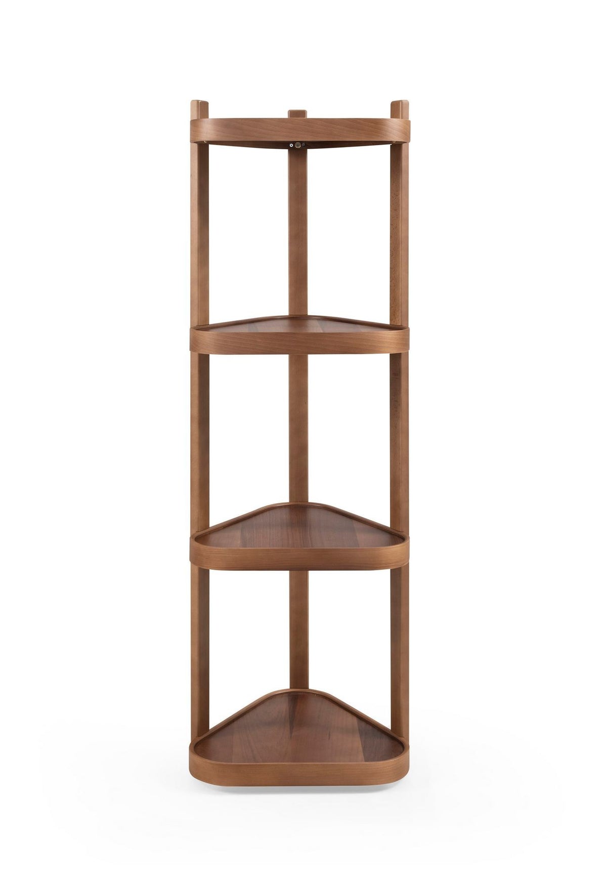 Βιβλιοθήκη Smolikas Καρυδί 46x46x150 εκ. Μασίφ Ξύλου