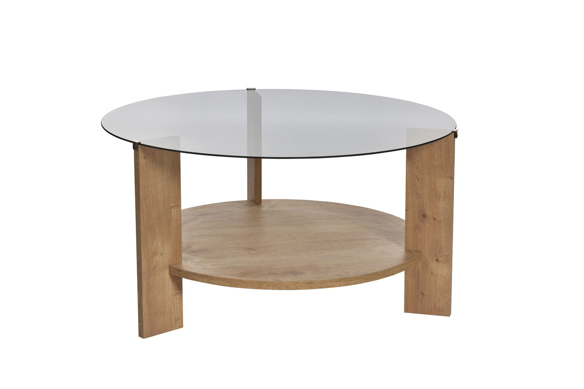 Τραπεζάκι Σαλονιού Kea Δρυς Sapphire - Φιμέ 75x75x40 εκ. Μελαμίνης