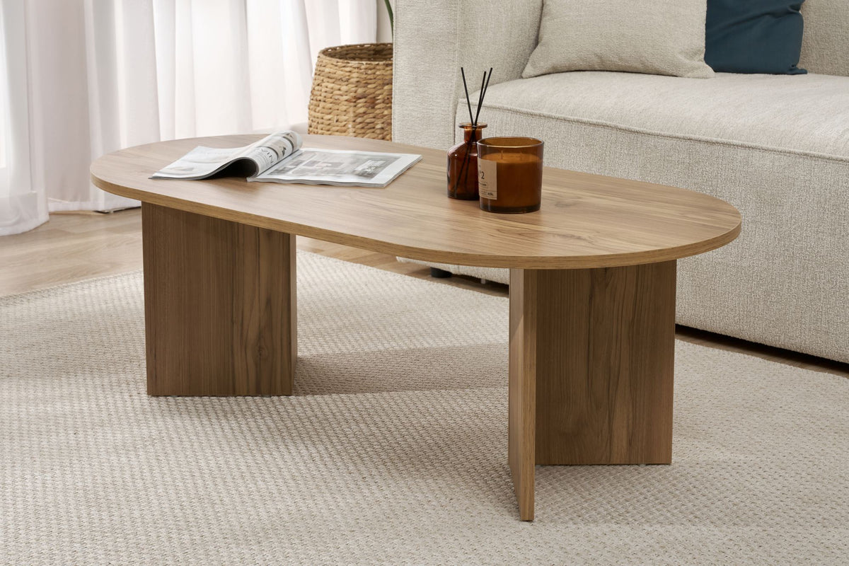 Τραπεζάκι Σαλονιού Glossa Δρυς VNT 119x60x40 εκ. Μελαμίνης