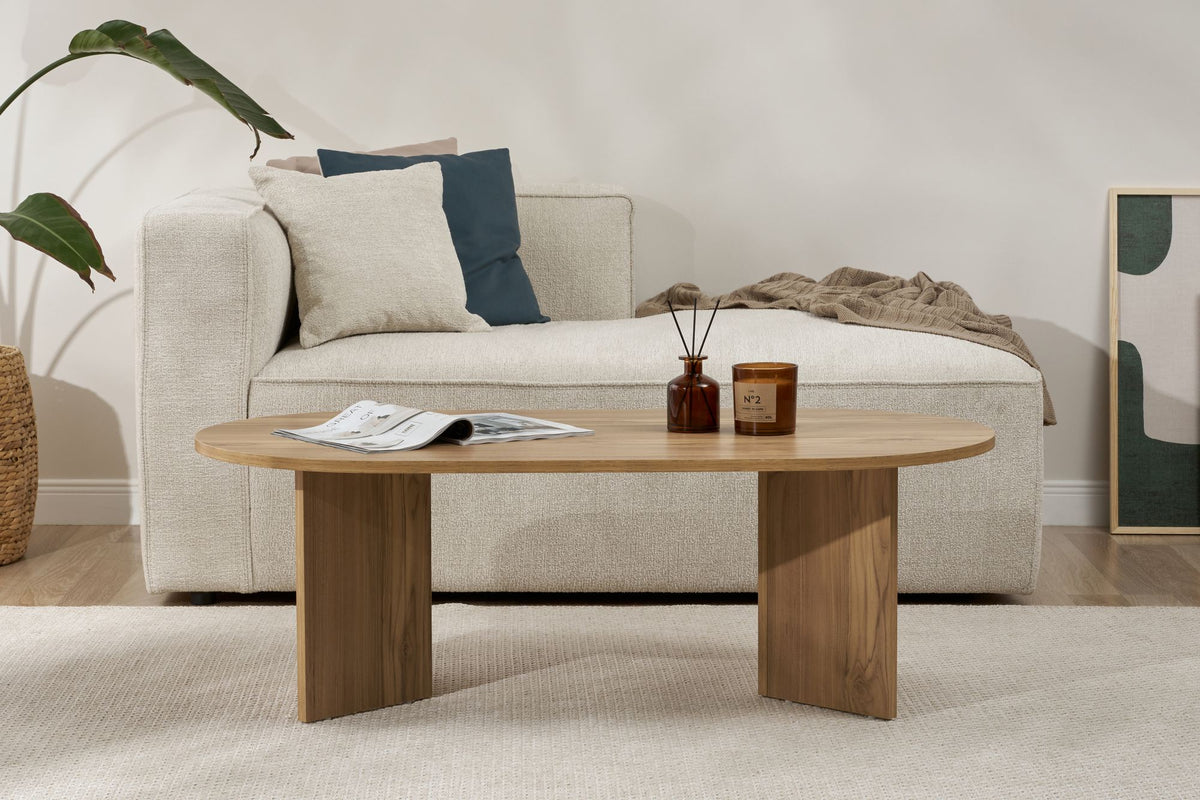 Τραπεζάκι Σαλονιού Glossa Δρυς VNT 119x60x40 εκ. Μελαμίνης