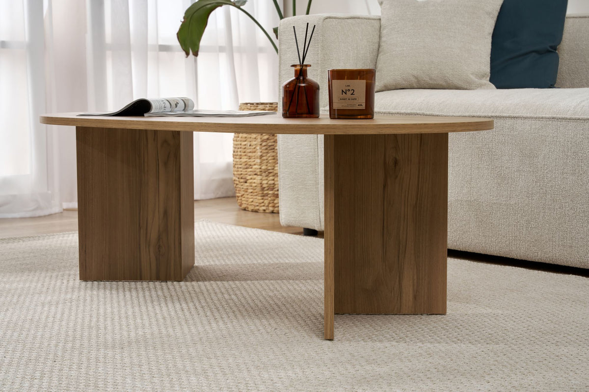 Τραπεζάκι Σαλονιού Glossa Δρυς VNT 119x60x40 εκ. Μελαμίνης