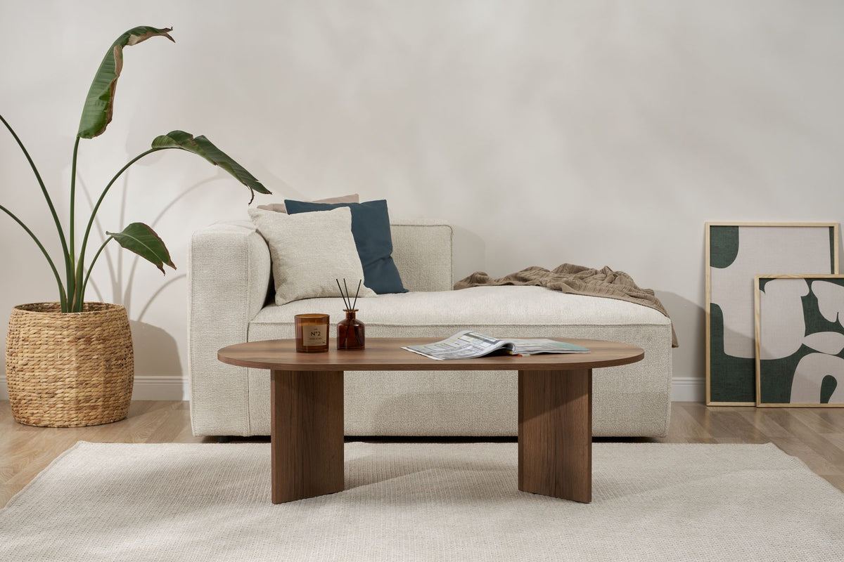 Τραπεζάκι Σαλονιού Glossa Καρυδί VNT 119x60x40 εκ. Μελαμίνης