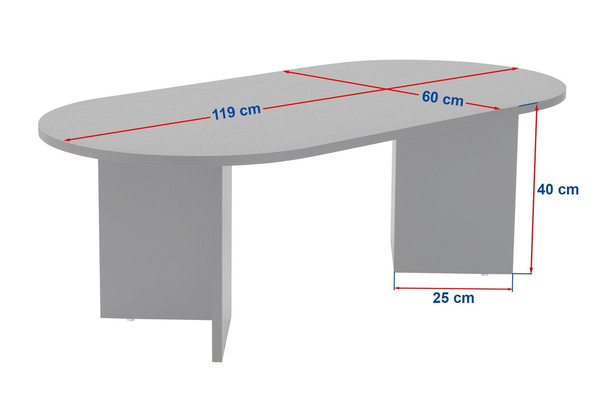 Τραπεζάκι Σαλονιού Glossa Καρυδί VNT 119x60x40 εκ. Μελαμίνης