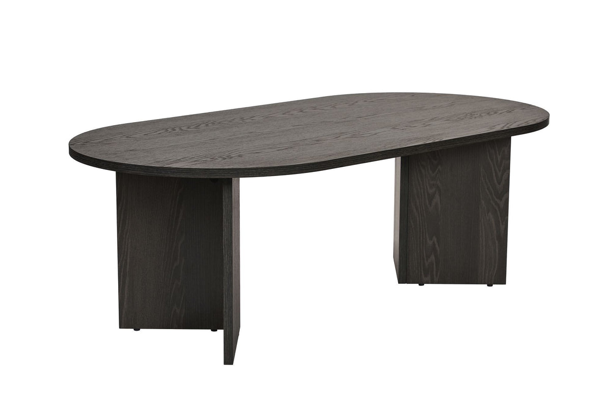 Τραπεζάκι Σαλονιού Glossa Μαύρο Lumiere 119x60x40 εκ. Μελαμίνης