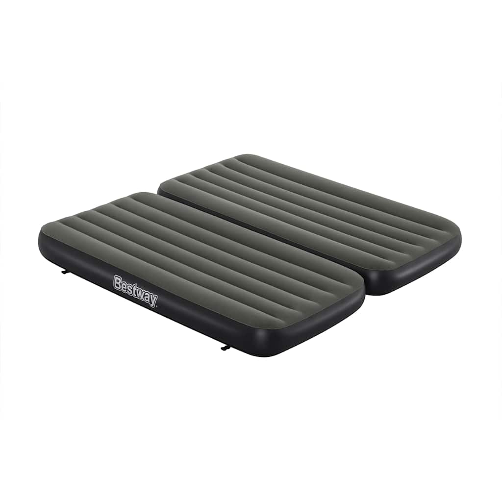 Bestway Φουσκωτό Στρώμα Αέρα 3 σε 1 Μαύρο και Γκρι 188 x 99 x 25 εκ. - Pakobazaar