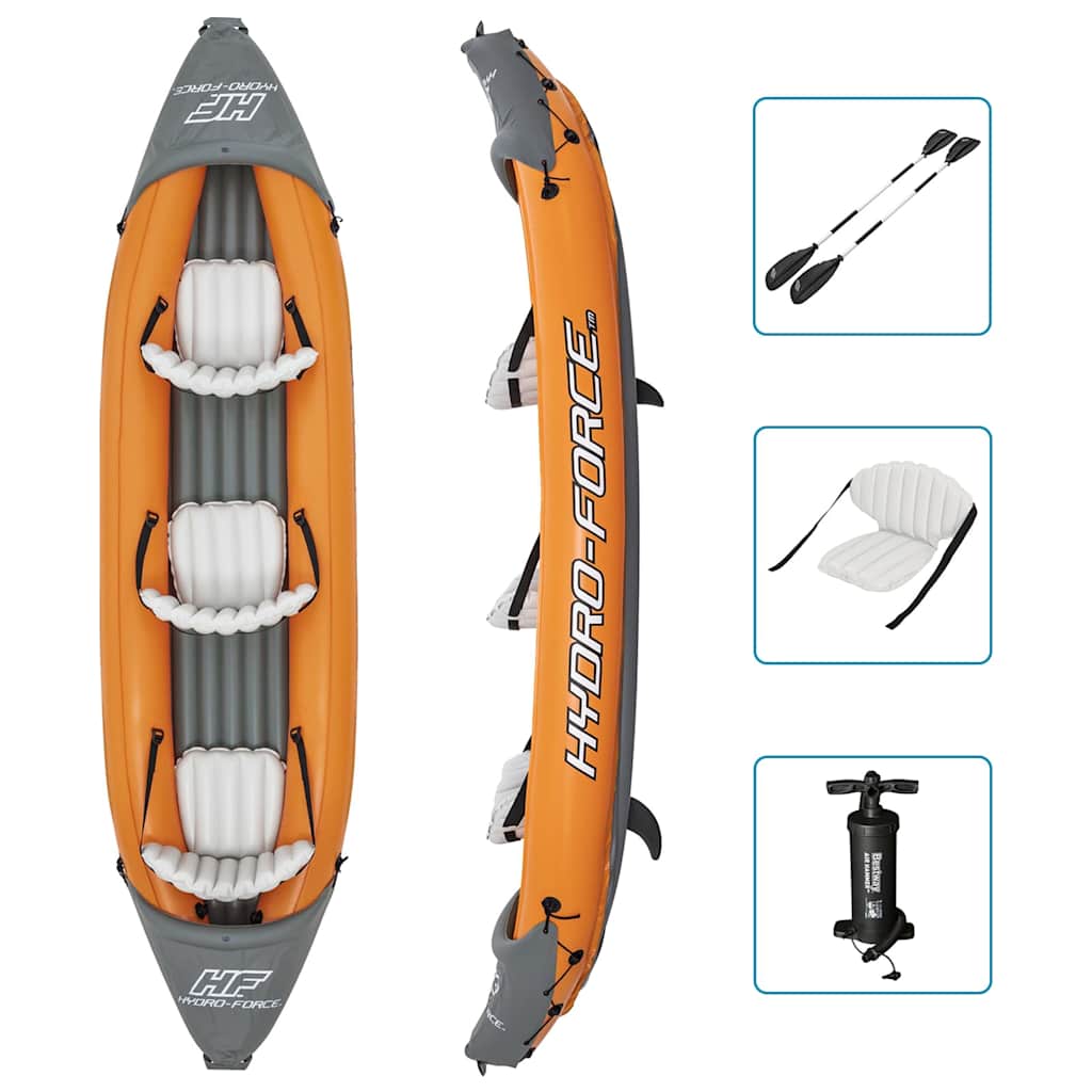 Bestway Καγιάκ Φουσκωτό Σετ Hydro-Force x3 3 Ατόμων - Pakobazaar