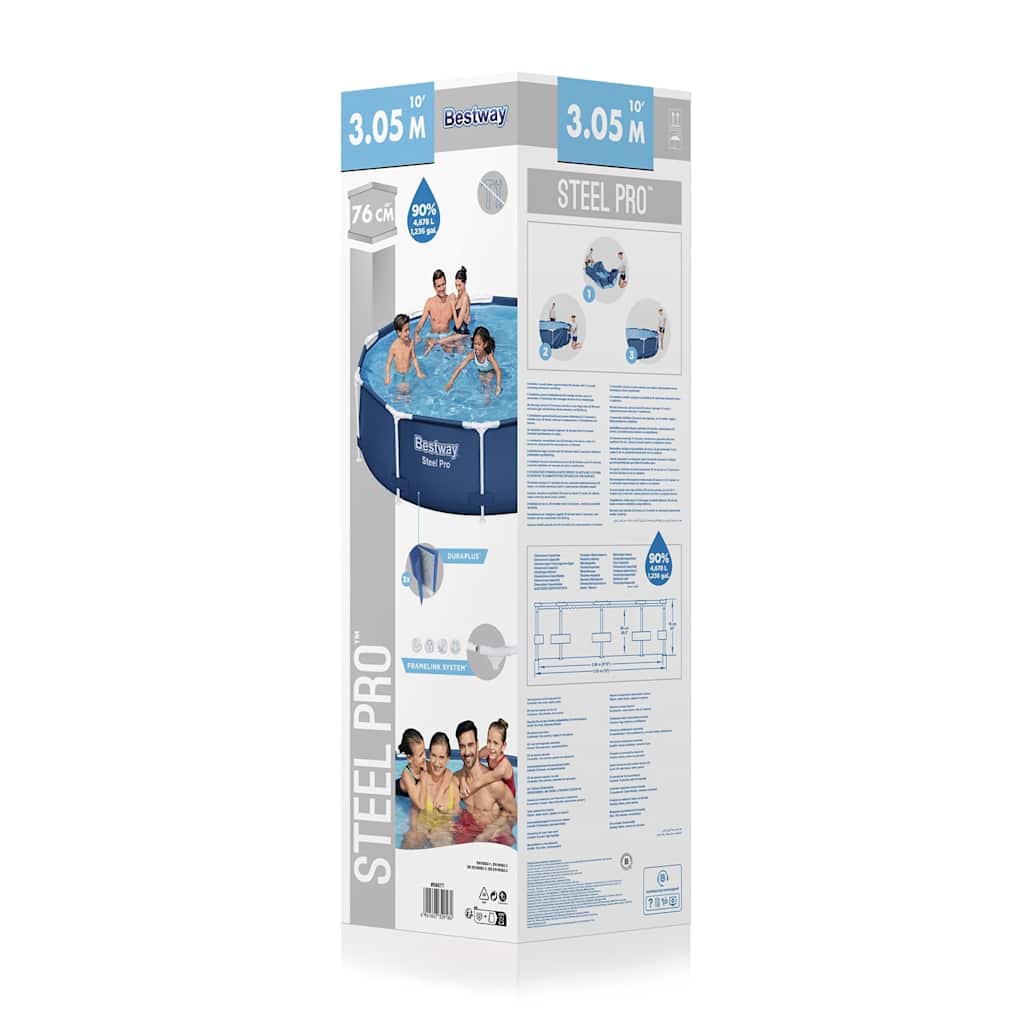Bestway Πισίνα Steel Pro 305 x 76 εκ.