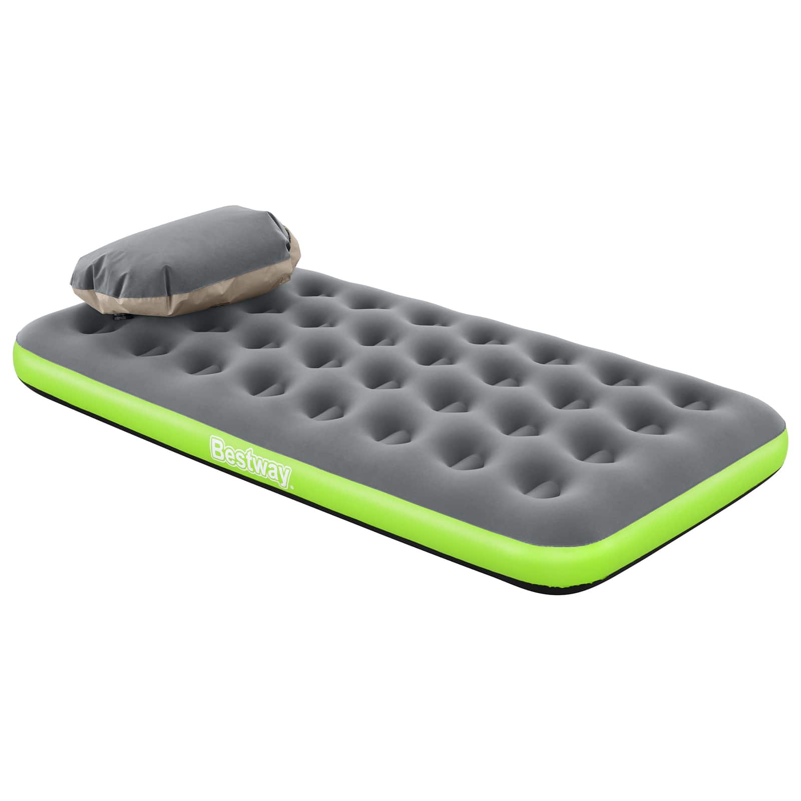 Bestway Αερομάτριτσα 1 ατόμων 188 x 99 x 22 cm Γκρι και Πράσινο - Pakobazaar