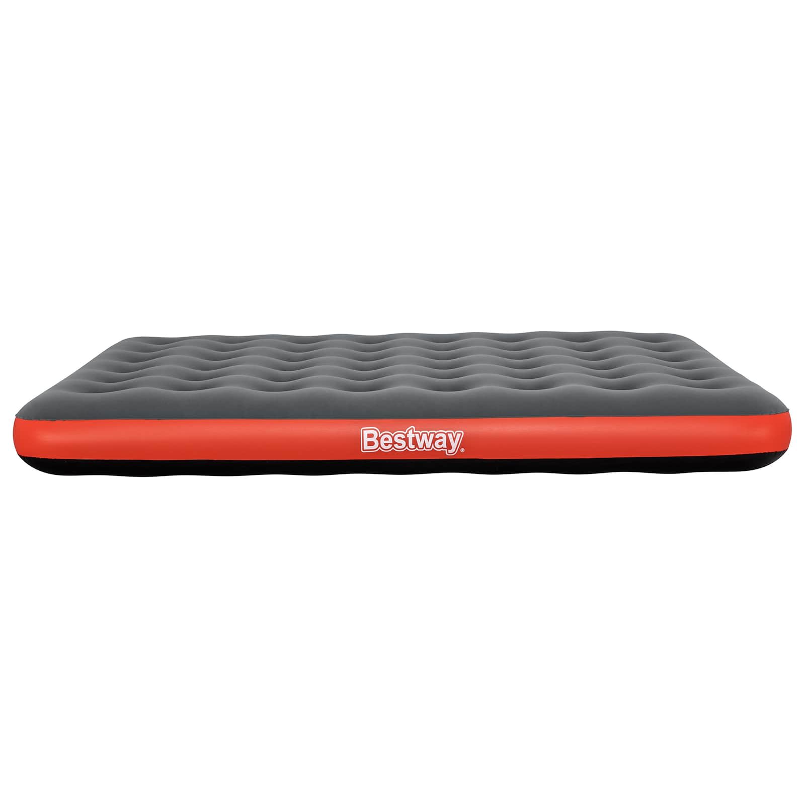 Bestway Αερομάτριτσα 2 ατόμων 203 x 152 x 22 cm Γκρι και Κόκκινο