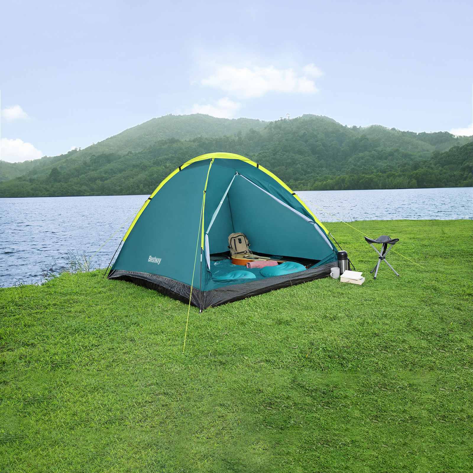 Bestway Κρύα Σκηνή Σκέπης Πράσινο 1,45 x 2,05 x 1 μ.