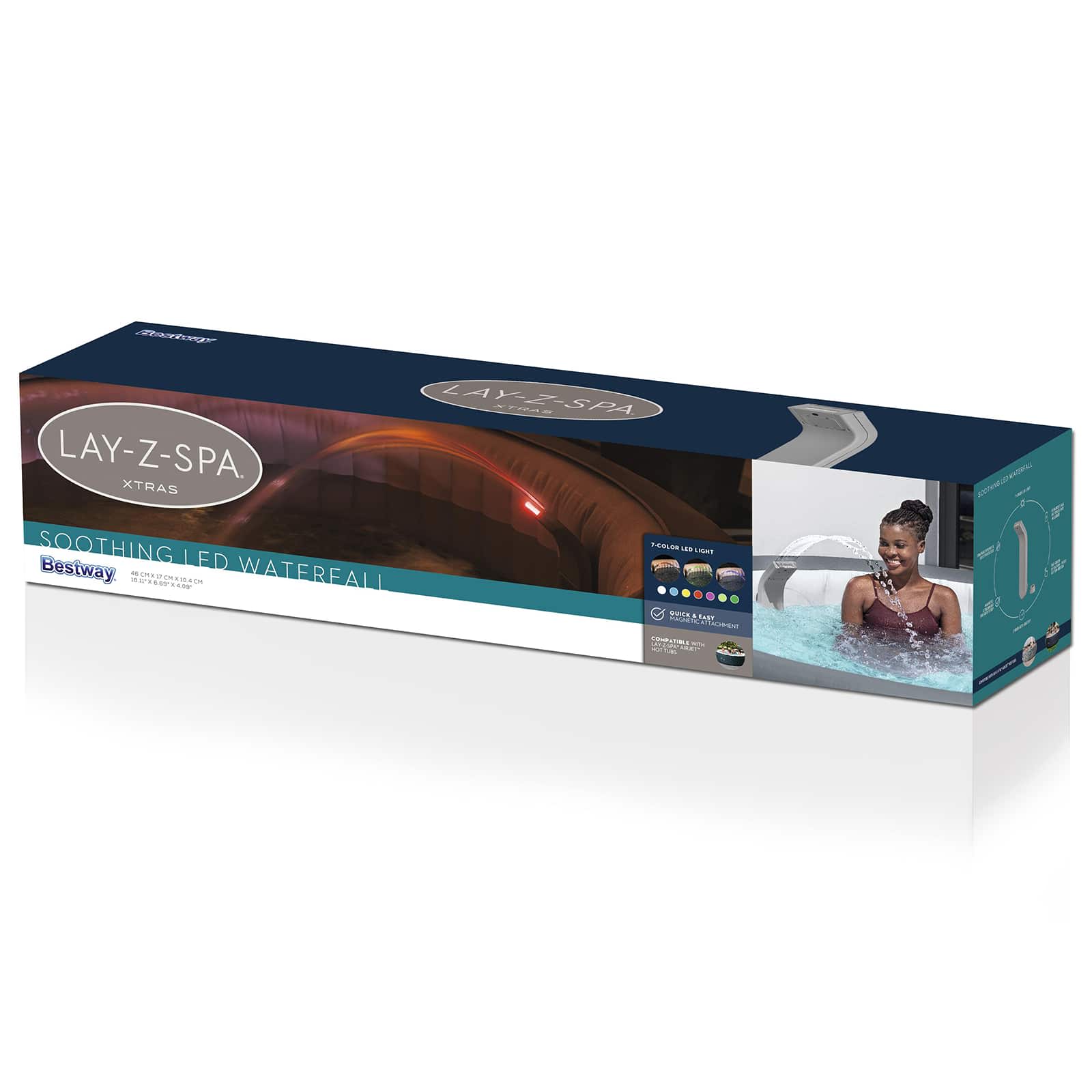 Bestway LED Καταρράκτης με LED ταινίες φωτός Γκρι ABS - Pakobazaar