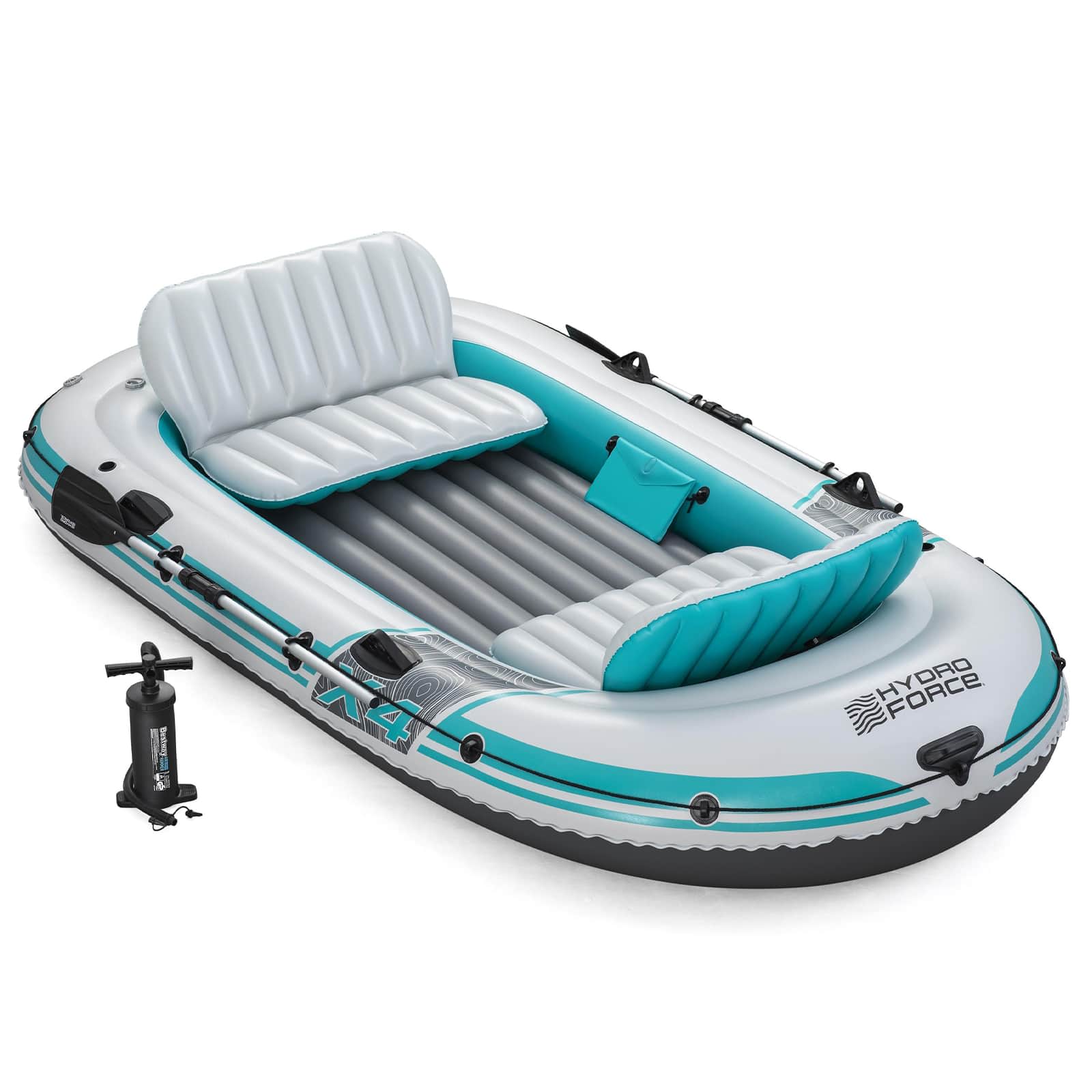 Bestway Φουσκωτή βάρκα Γκρι και Λευκό 3,15 x 1,65 μ PVC