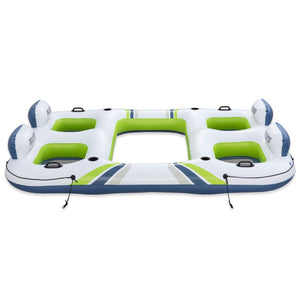 Bestway Φλοτέρ Νησί Hydro-Force Άσπρο και Μπλε και Πράσινο PVC - Pakobazaar
