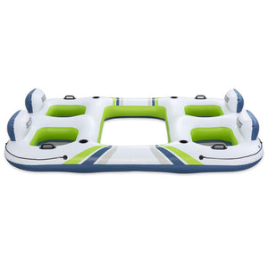 Bestway Φλοτέρ Νησί Hydro-Force Άσπρο και Μπλε και Πράσινο PVC - Pakobazaar