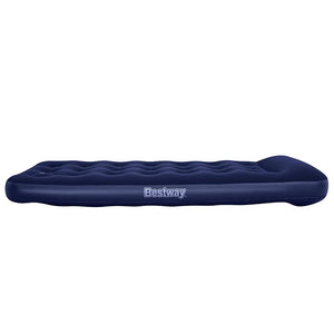 Bestway Αερόστρωμα 185x76x28 εκ. Βελουτέ με Ενσωματωμένη Τρόμπα Ποδιού - Pakobazaar