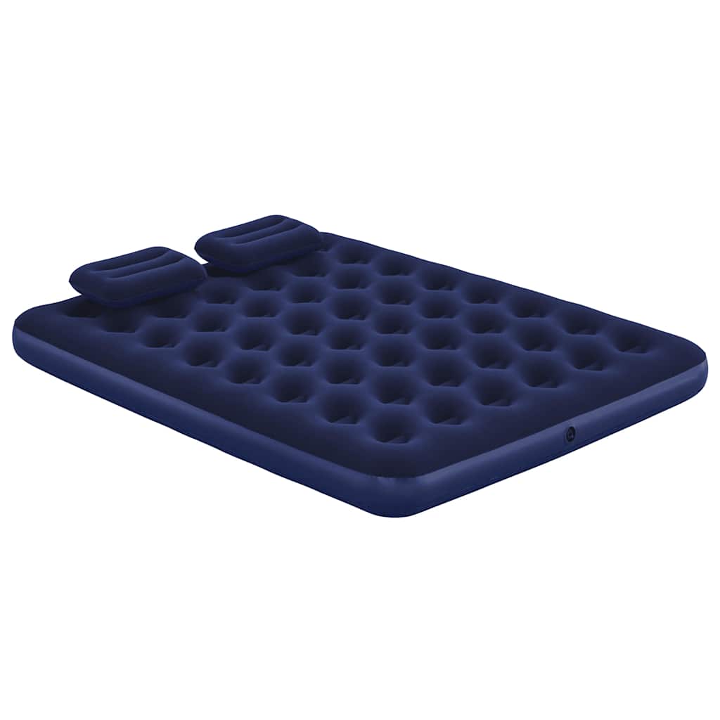 90750 Bestway Inflatable Flocked Airbed with Pillow and Air Pump 203 x 152 x 22 cm 67374 - Pakobazaar