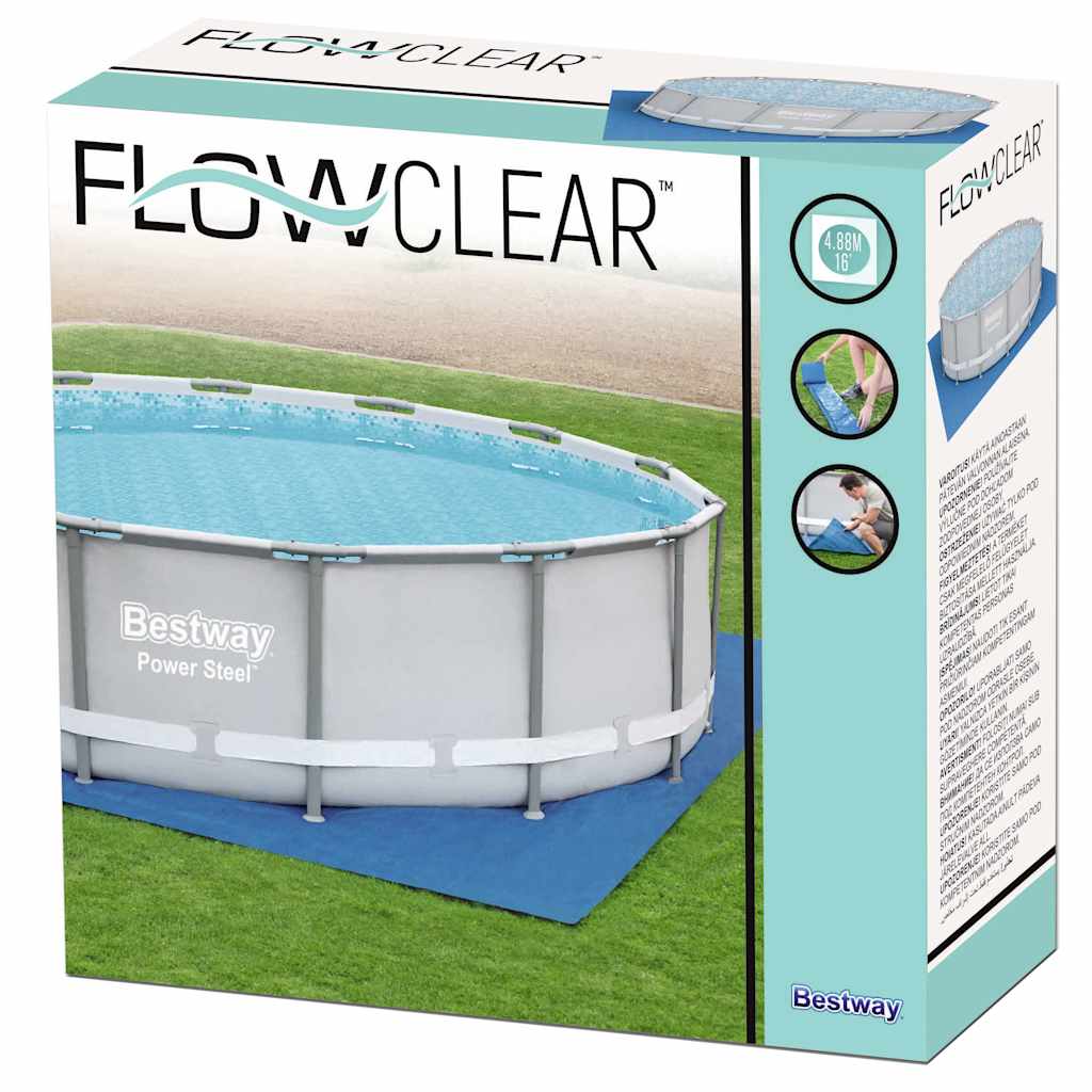Bestway Υπόστρωμα Πισίνας Προστατευτικό Flowclear 488 x 488 εκ.