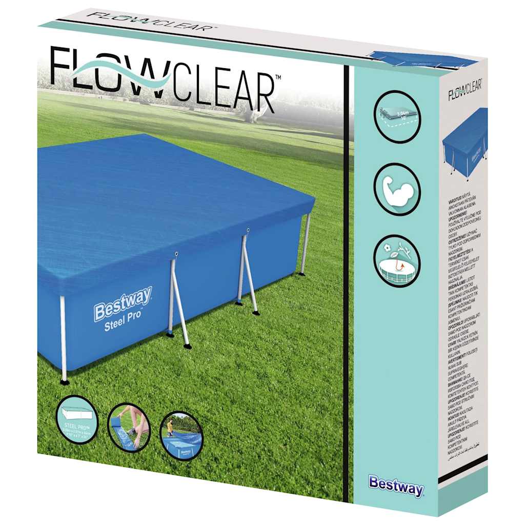 Bestway Κάλυμμα Πισίνας Flowclear 304 x 205 x 66 εκ. - Pakobazaar