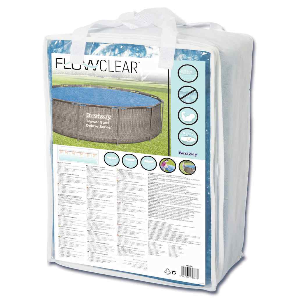 Bestway Κάλυμμα Πισίνας Ηλιακό Flowclear 356 εκ. - Pakobazaar