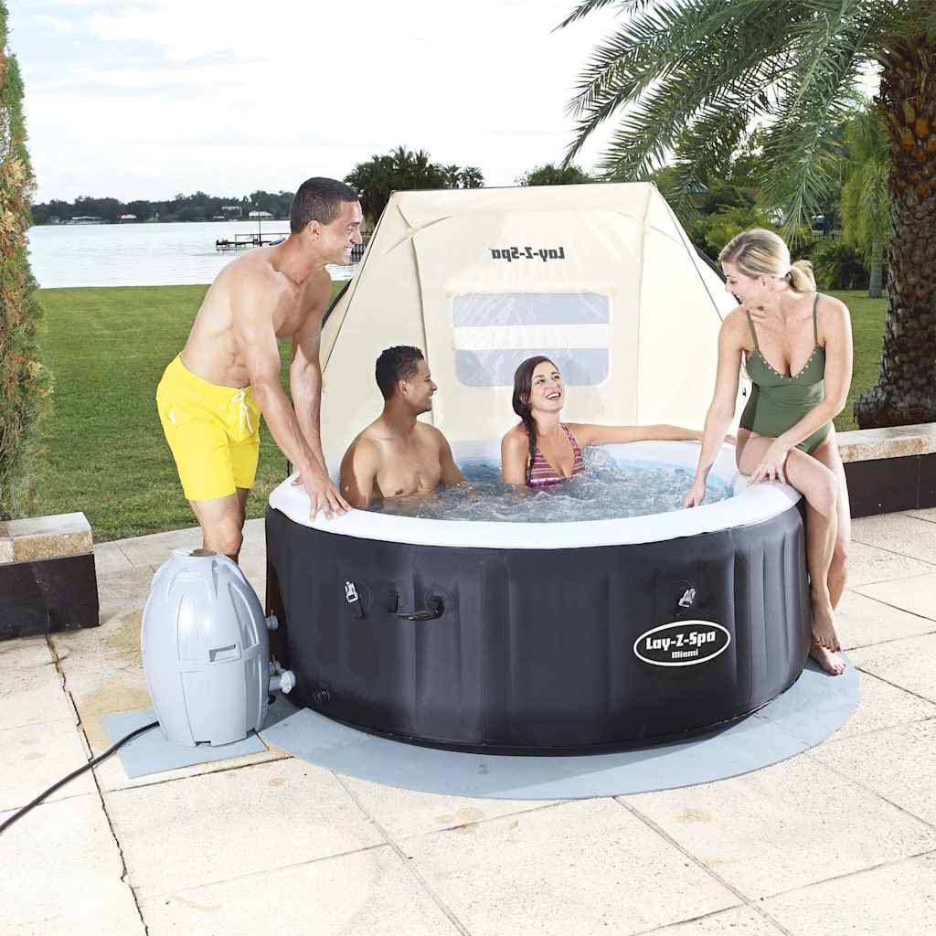 Bestway Lay-Z-Spa Σκίαστρο Σπα/Υδρομασάζ 183 x 94 x 109 εκ.