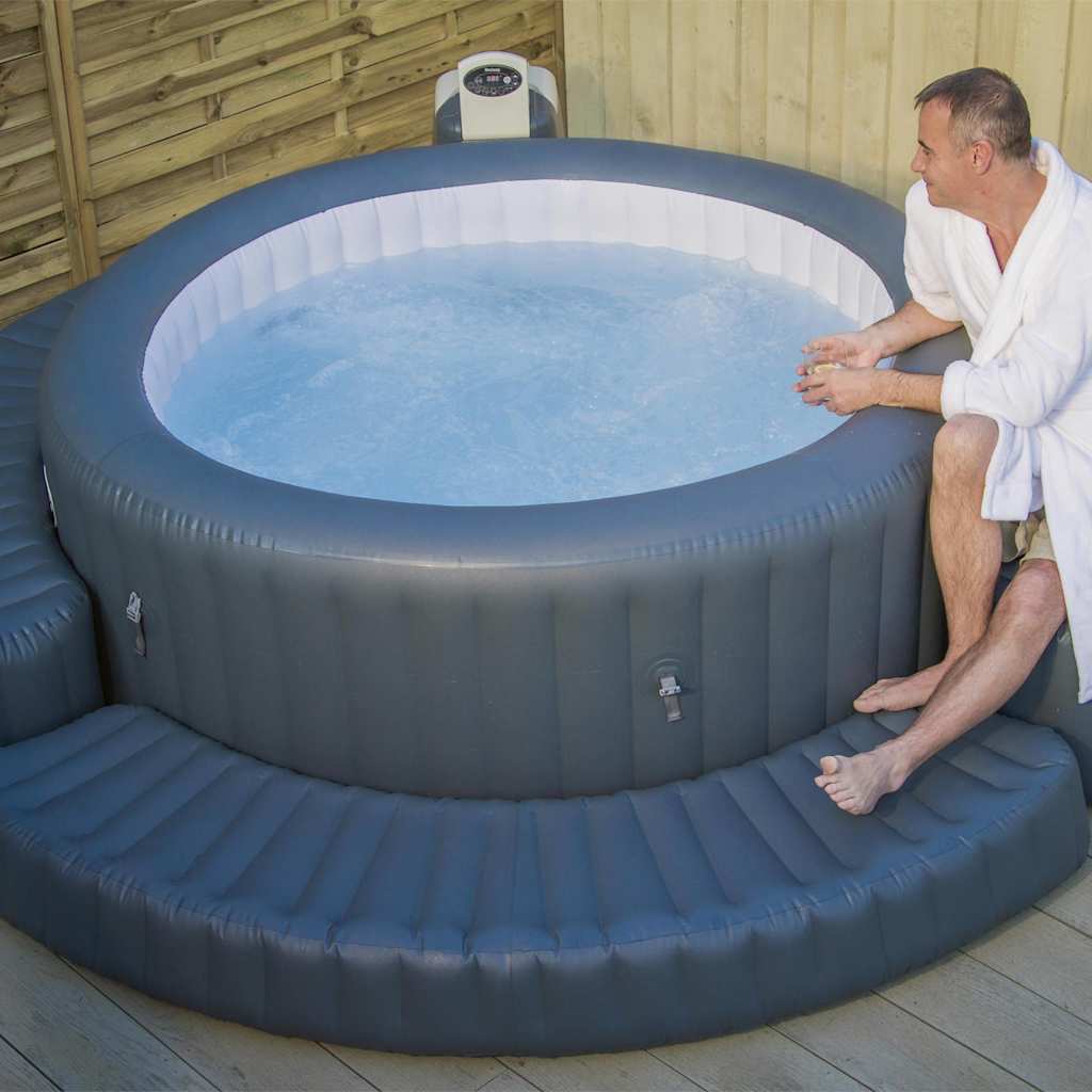 Bestway Φουσκωτό Βήμα Lay-Z-Spa για Στρογγυλές Πισίνες Υδρομασάζ - Pakobazaar