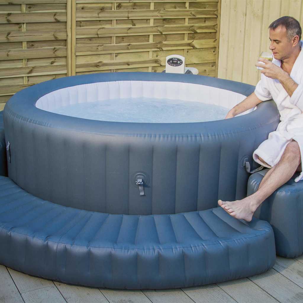 Bestway Φουσκωτό Βήμα Lay-Z-Spa για Στρογγυλές Πισίνες Υδρομασάζ - Pakobazaar