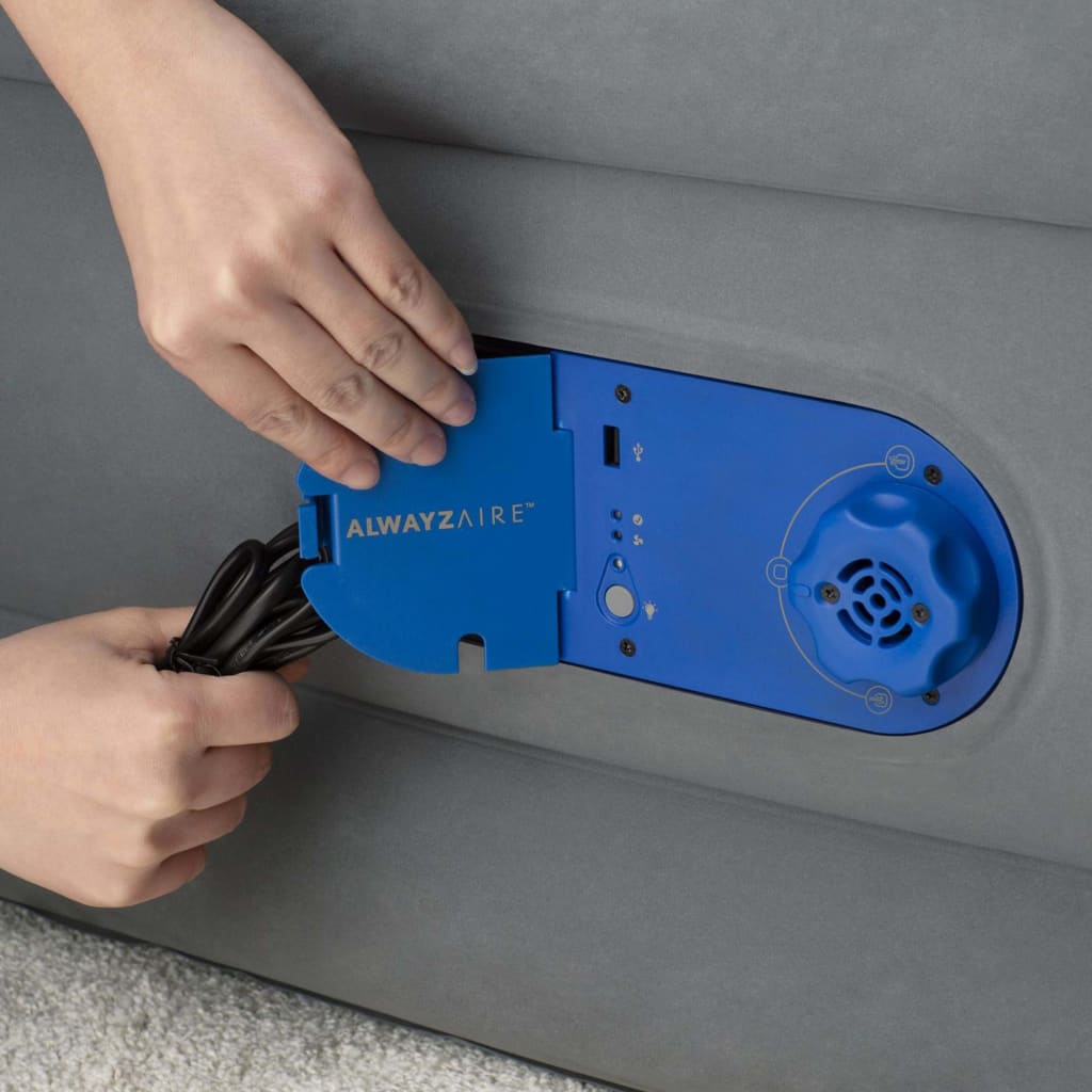 Bestway Φουσκωτό Στρώμα 2-Ατόμων AlwayzAire Γκρι 203 x 152 x 46 εκ. - Pakobazaar