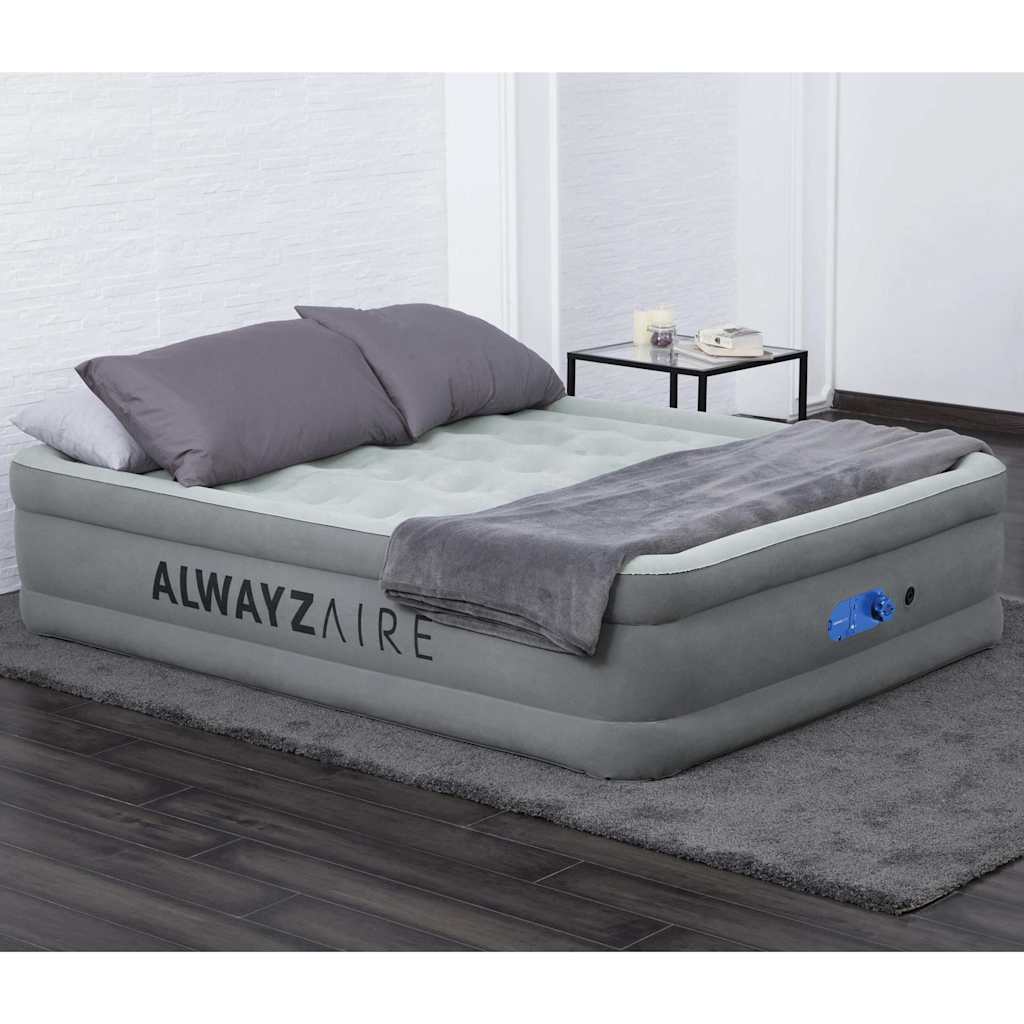 Bestway Φουσκωτό Στρώμα 2-Ατόμων AlwayzAire Γκρι 203 x 152 x 46 εκ. - Pakobazaar