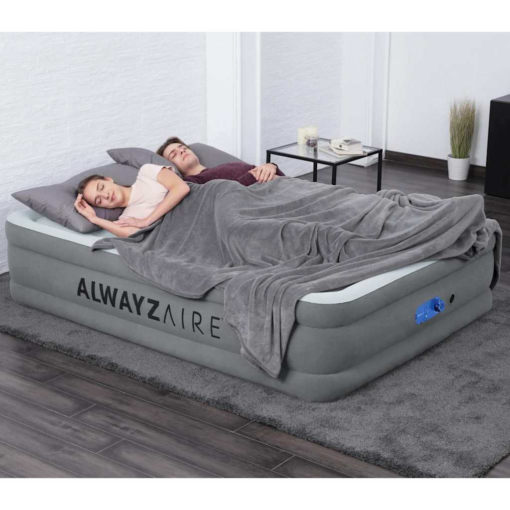 Bestway Φουσκωτό Στρώμα 2-Ατόμων AlwayzAire Γκρι 203 x 152 x 46 εκ. - Pakobazaar