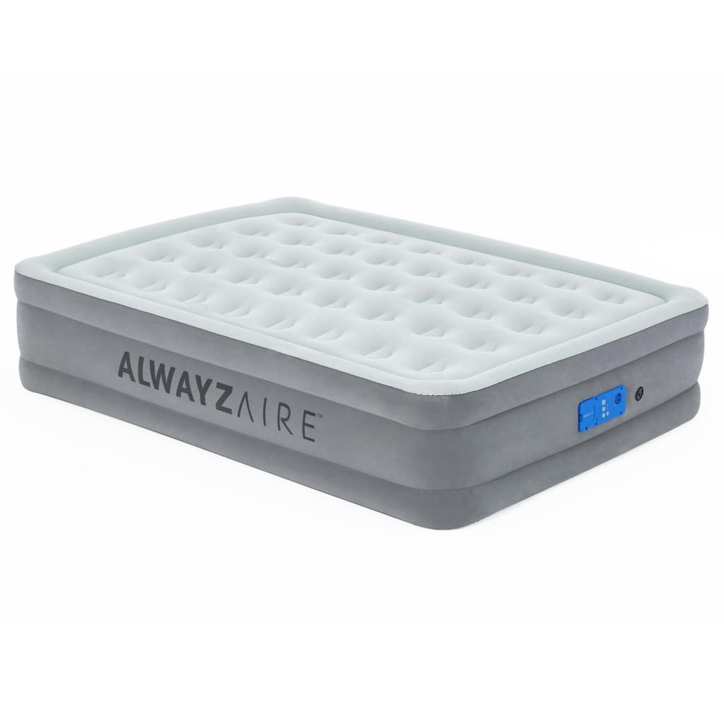 Bestway Φουσκωτό Στρώμα 2-Ατόμων AlwayzAire Γκρι 203 x 152 x 46 εκ. - Pakobazaar