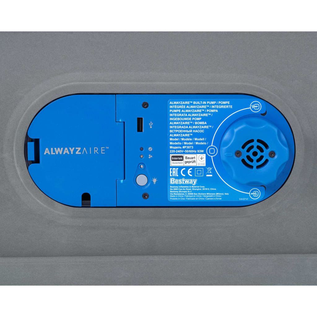 Bestway Φουσκωτό Στρώμα 2-Ατόμων AlwayzAire Γκρι 203 x 152 x 46 εκ. - Pakobazaar