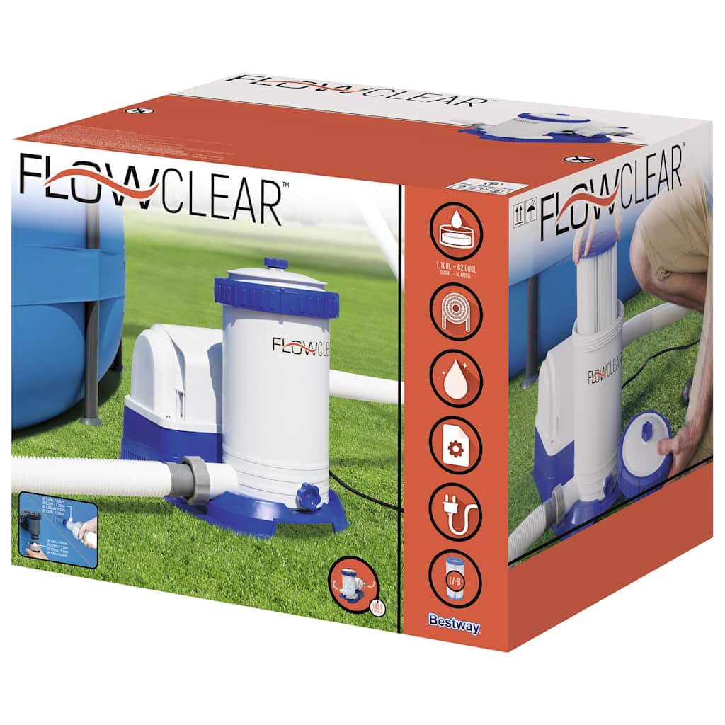 Bestway Αντλία / Φίλτρο Πισίνας Flowclear 9463 Λίτρα / Ώρα - Pakobazaar